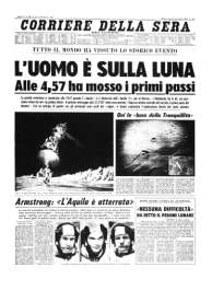 Prima pagina storica del Corriere