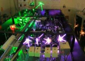 Gli amplificatori del nuovo laser denominato Hercules