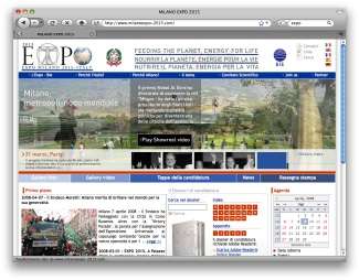 Il portale del Comune di Milano per l'Expo 2015