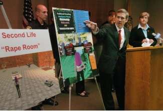 Il deputato Kirk illustra la sua proposta di legge