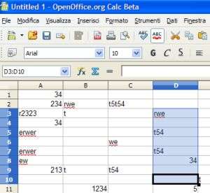 OpenOffice Calc 3.0