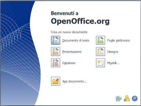 StartCenter di OpenOffice 3.0 Beta 1