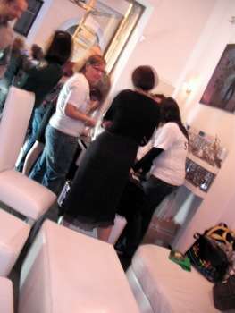 La prima Girl Geek Dinner romana: il tavolo dell'organizzazione