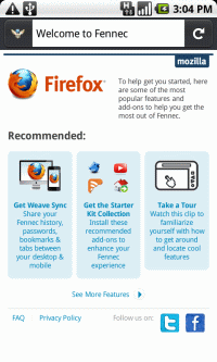 Pre-alpha di Fennec per Android