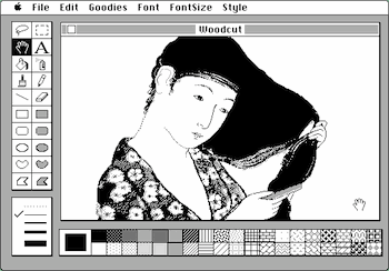una schermata di MacPaint