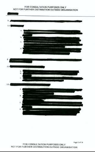 una pagina documento