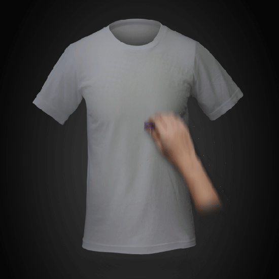 Una maglietta di luce lazershirt