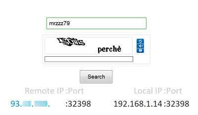 una schermata che mostra lo script in azione
