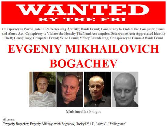 Bogachev sulle pagine dell'FBI