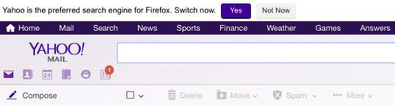 Yahoo e Firefox