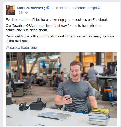 Zuckerberg Q&A
