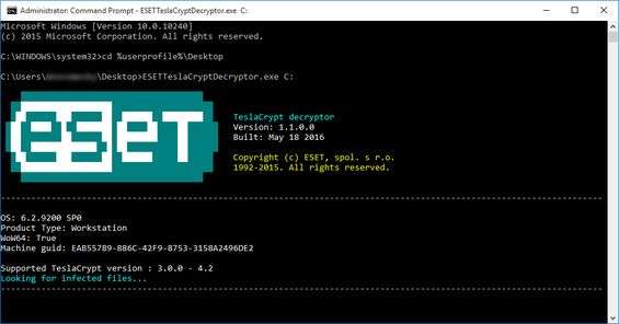 TeslaCrypt non fa più paura Tool ESET anti TeslaCrypt