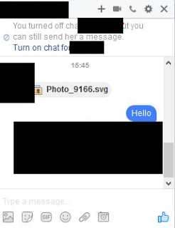 ImageGate: il ransomware per Facebook si cela nelle immagini Messaggio su Facebook