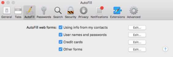 Browers: la funzione di autocompletamento del profilo potrebbe veicolare un attacco phishing Safari