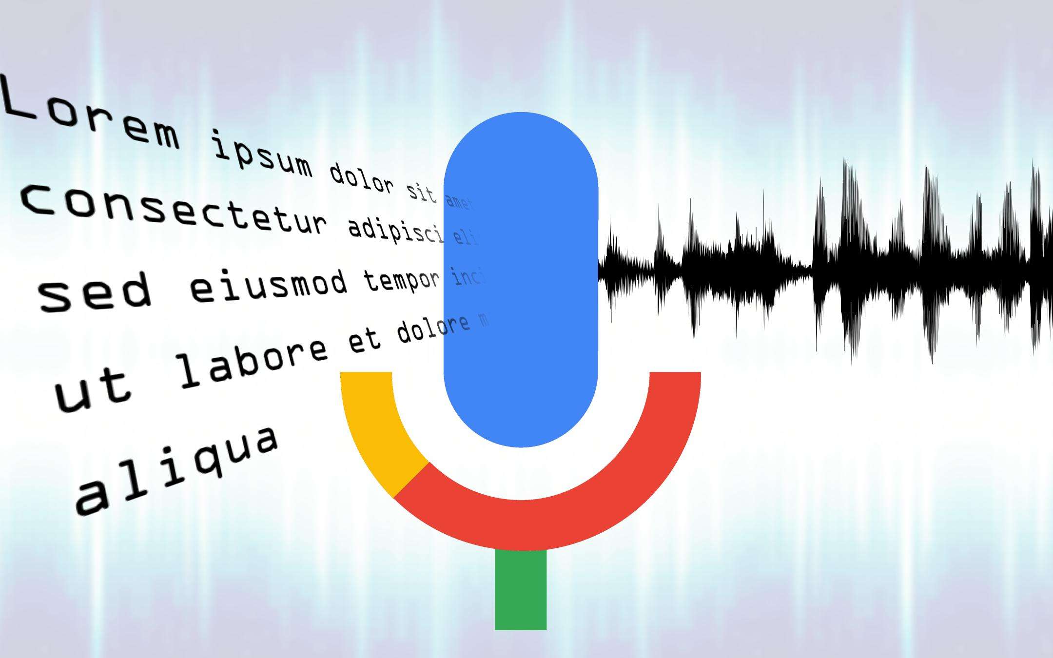 speech to text google