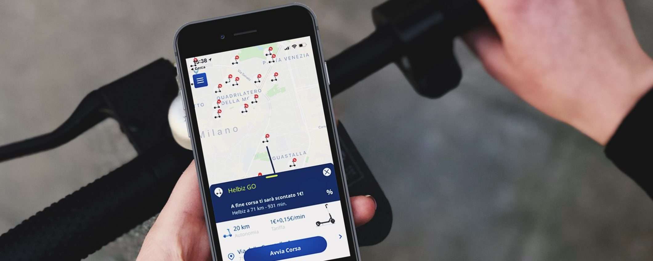 HelbizGo, il monopattino si paga con Telepass Pay