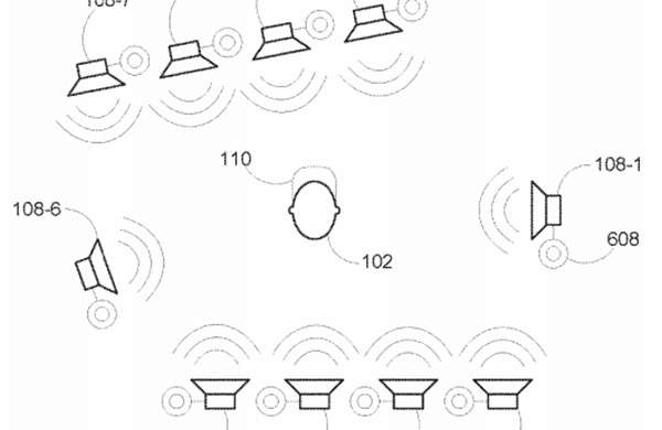 Lo schema che descrive il sistema audio brevettato da Harman