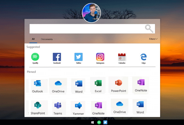 Windows Lite, mockup dell'interfaccia