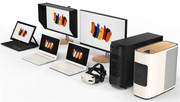 La famiglia di dispositivi Acer ConceptD