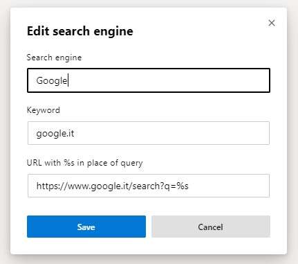 Come impostare Google su Edge