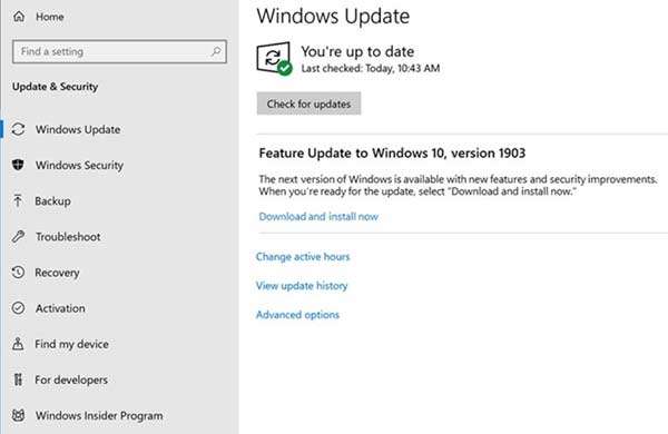 La nuova modalità di gestione degli update di Windows 10