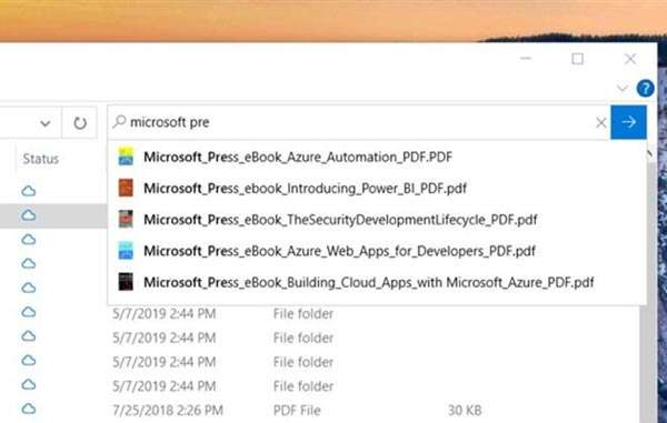 Novità per Esplora File nella build 18894 di Windows 10 20H1