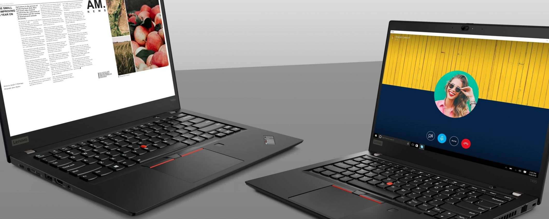 Lenovo ThinkPad T495, T495s e X395 con Ryzen Pro