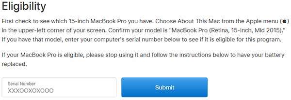 La pagina del supporto ufficiale per la verifica