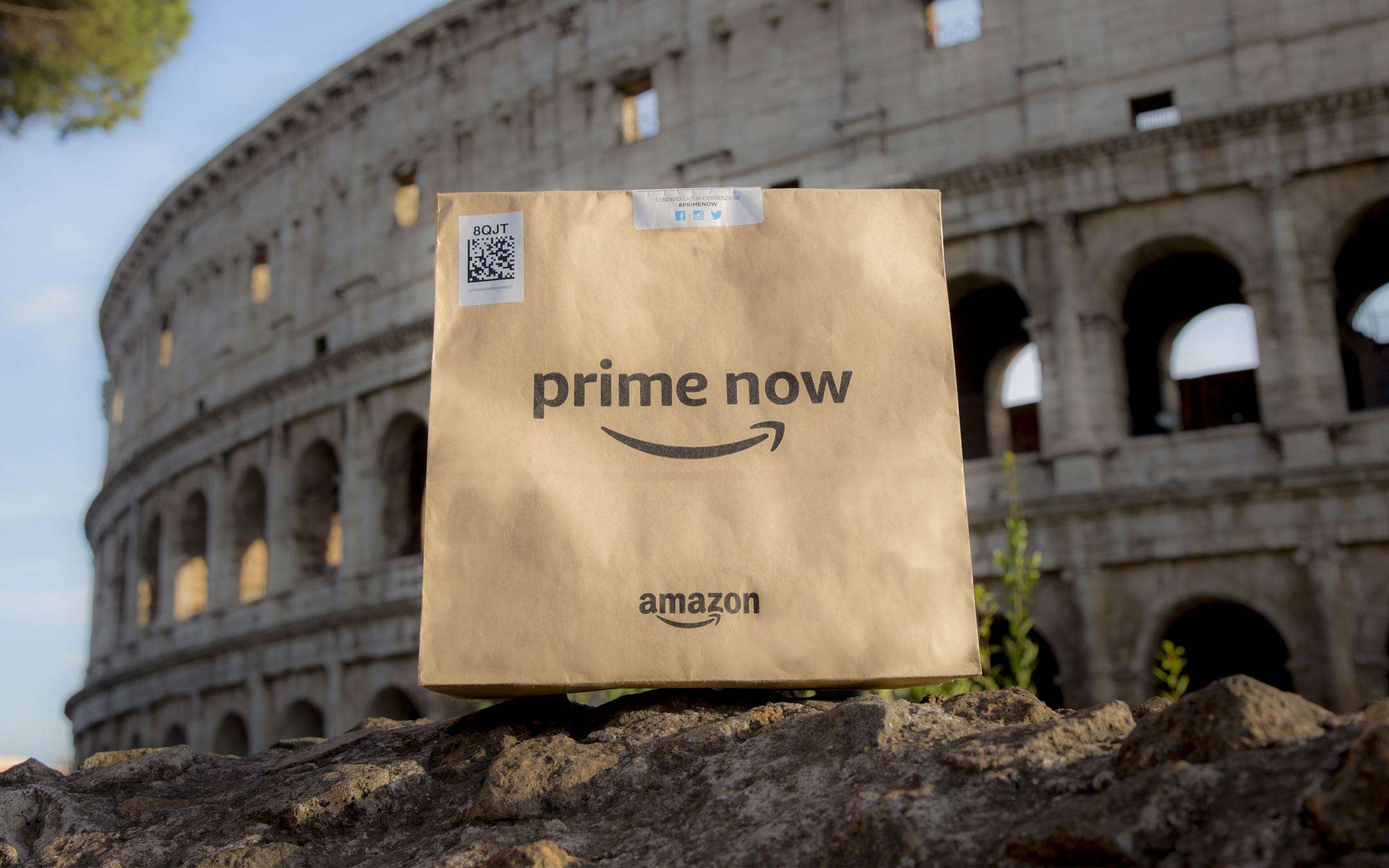 Amazon Prime Now a Roma: ecco i 54 CAP raggiunti