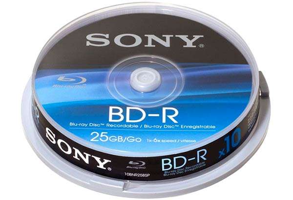 Sony BD-R 6x 25 GB (10 pezzi)