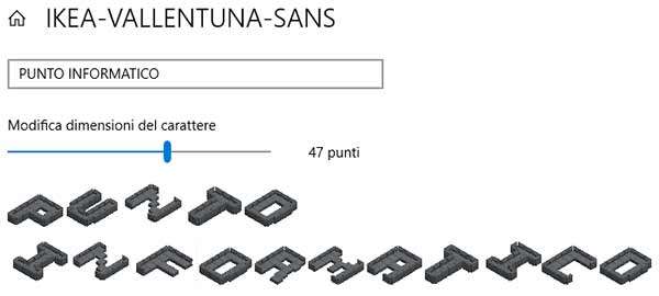 Soffa Sans, il font di IKEA