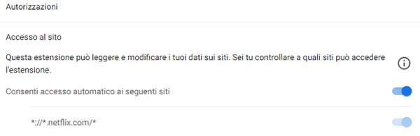 Netflix Hangouts: l'estensione per Chrome e le autorizzazioni