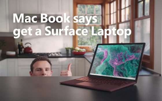 Mac Book dice che è meglio il laptop Surface
