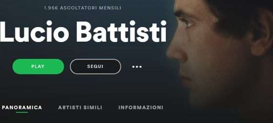 Lucio Battisti su Spotify
