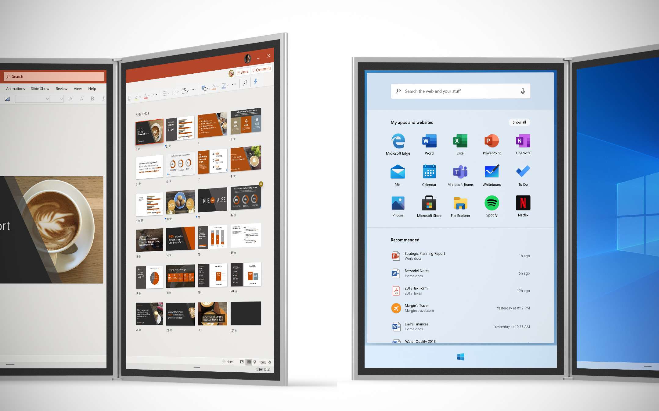 Windows 10X: le novità mostrate dall'emulatore di Microsoft