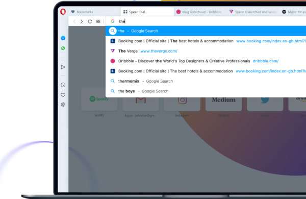 Opera 65: i la nuova barra dell'indirizzo