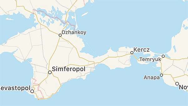 La Crimea come parte della Russia secondo le mappe di Apple