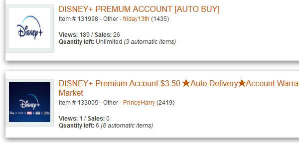 Le credenziali degli account Disney+ in vendita sul Dark Web