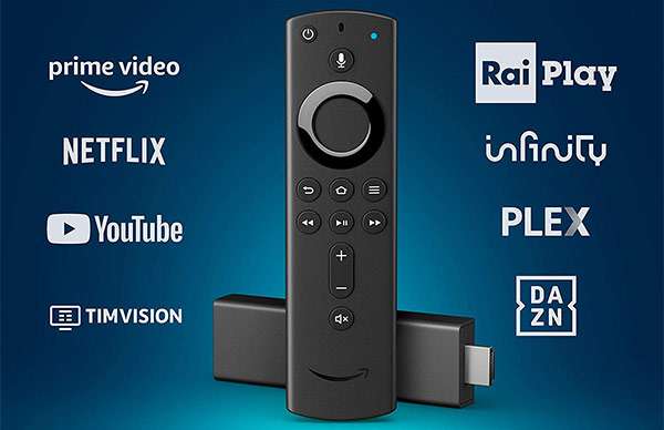 Il dongle Fire TV 4K di Amazon da connettere alla TV