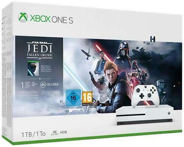 La console Xbox One S da 1 TB in bundle con il gioco Star Wars Jedi: Fallen Order