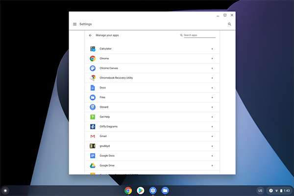 La nuova versione di app e software in Chrome OS 79