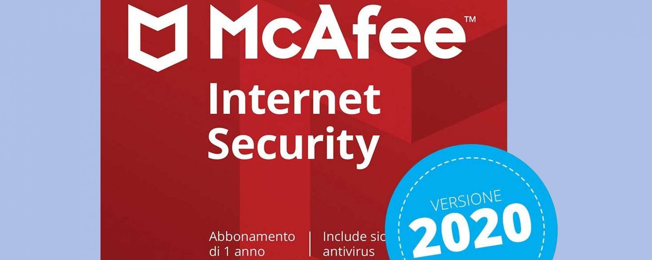 McAfee Internet Security in sconto su Amazon: -46%