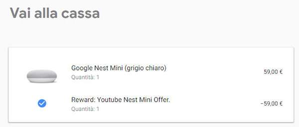 Google regala lo smart speaker Nest Mini