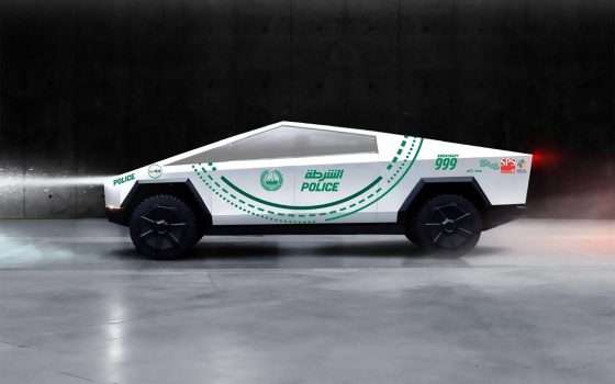 Il pickup Tesla Cybertruck per la Polizia di Dubai