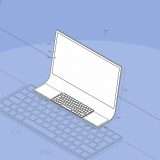 L'iMac che sta dentro uno strato di vetro curvo