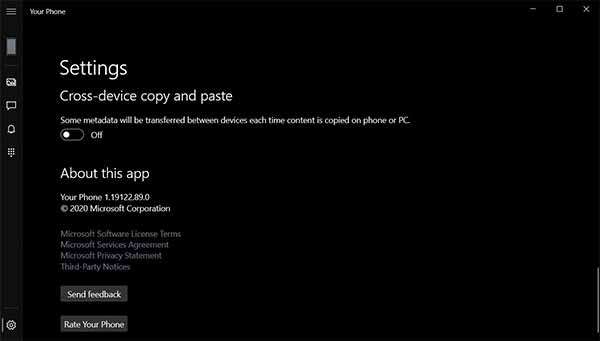 Windows 10: opzioni per il copia-incolla da smartphone a PC con l'app Il Tuo Telefono