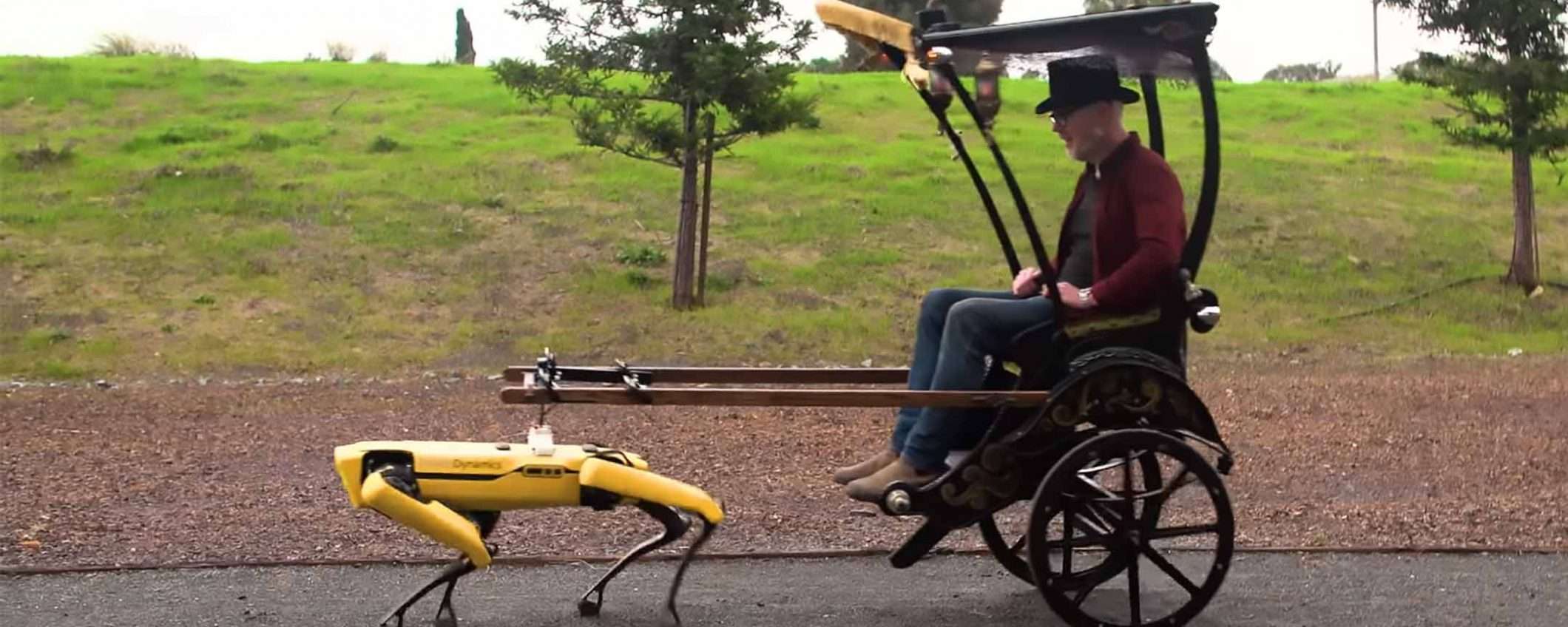 Il robot Spot di Boston Dynamics e il risciò