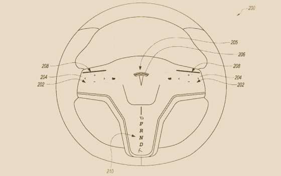 Tesla, nuovo brevetto per un volante sensibile al tatto