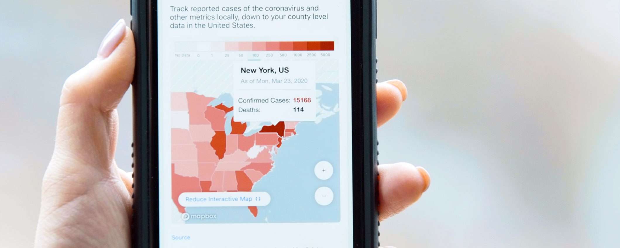 IBM: mappa dettagliata del contagio da coronavirus
