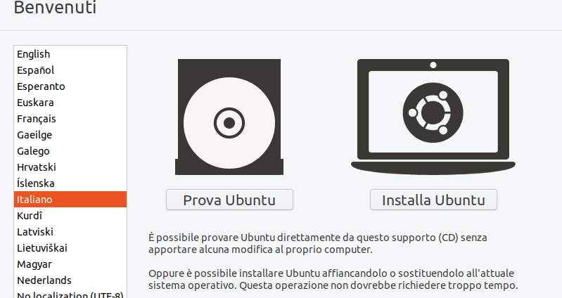 Ubuntu lingua italiana
